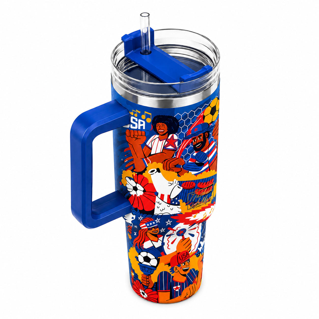 USA Sports Fan Tumbler Stainless Steel