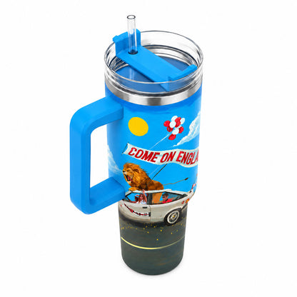 Come On England Soccer Fan Tumbler Mug 40oz