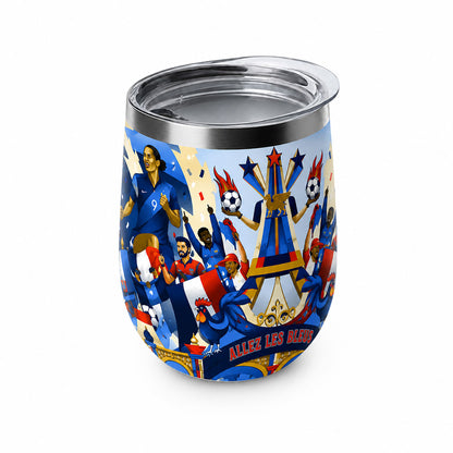 France Football Insulated Wine Tumbler