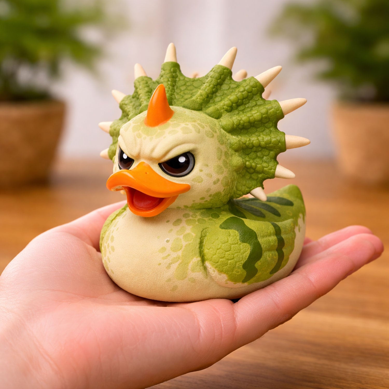 Styracosaurus Dinosaur Cosplay Rubber Duck Figurine