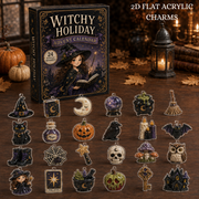 Witchy Magic Advent Calendar 2026 - 24-Day Festive Countdown, Acrylic Charms Blind Box - Gift For Halloween Lovers