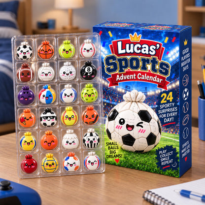 Personalized Dumpling Sports Blind Box Advent Calendar: Custom 24 Day Kids Kawaii Charm Toy