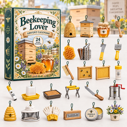 Beekeeping Lover Advent Calendar 2026 - 24-Day Festive Countdown, Acrylic Charms Blind Box - Gift For Outdoor Hobby Lovers
