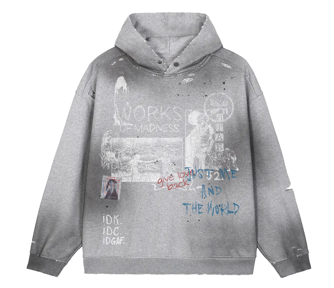 Saint & Sinners Faded Distress Hoodie