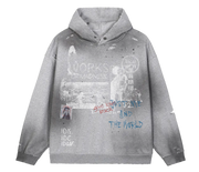 Saint & Sinners Faded Distress Hoodie