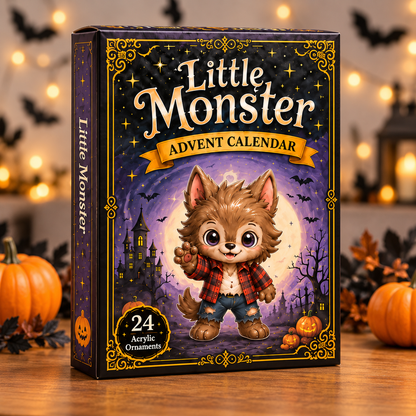 Little Monster Advent Calendar 2026 - 24-Day Festive Countdown, Acrylic Charms Blind Box - Gift For Cute Collectors