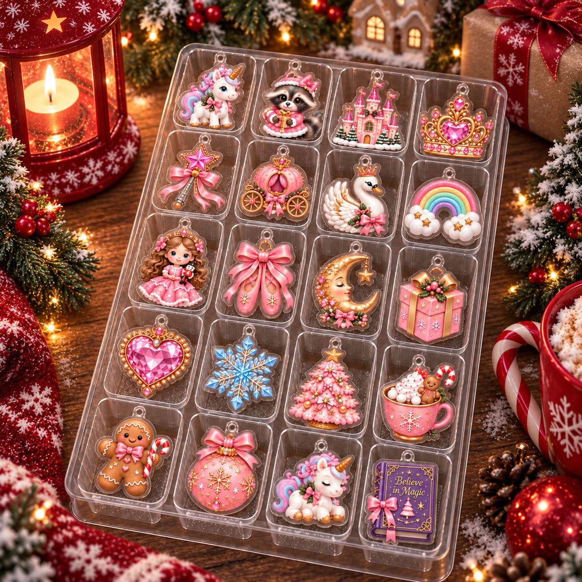 Personalized Unicorn Princess Blind Box Advent Calendar, 2026 Christmas Countdown, 24 Day Advent Gift, Unicorn Lover Gift