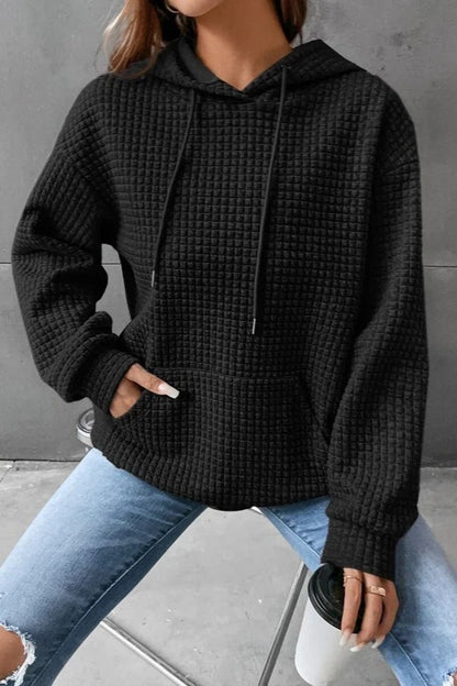 Waffle Texture Hoodie