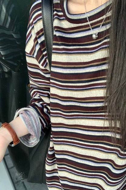 Striped Relaxed Fit Sweatshirt