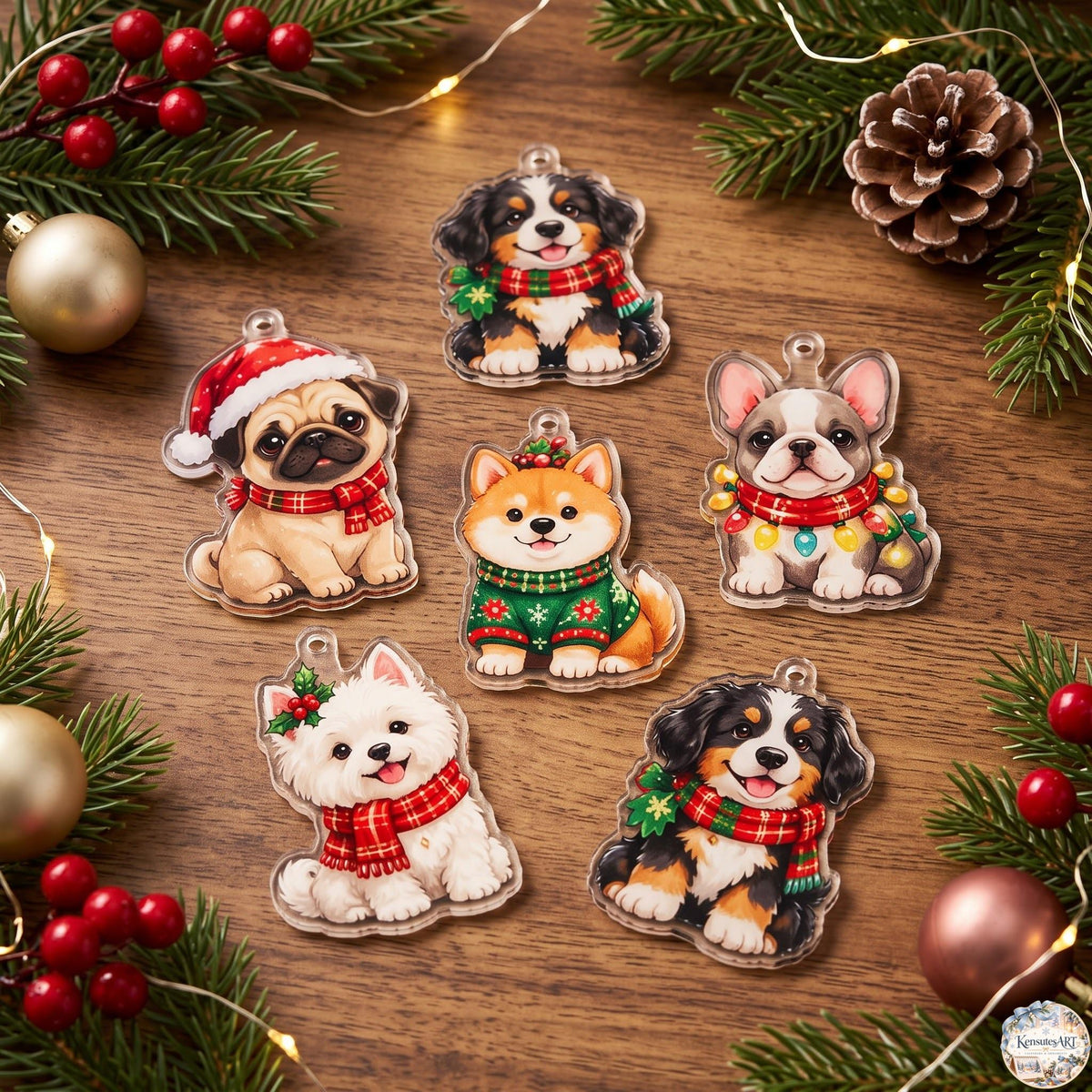 Dog Christmas Advent Calendar 2026 | 24 Day Countdown Gift Box with Personalized 2D Ornament