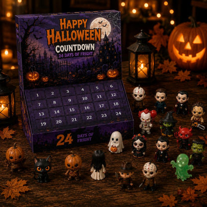 Halloween Advent Calendar 2026, 24 Day Blind Box, Mystery Box, Resin Figurines, Halloween Countdown Box, Spooky Collectibles, Halloween Gift