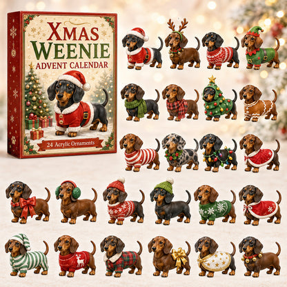 Xmas Weenie Advent Calendar For Dachshund Lovers