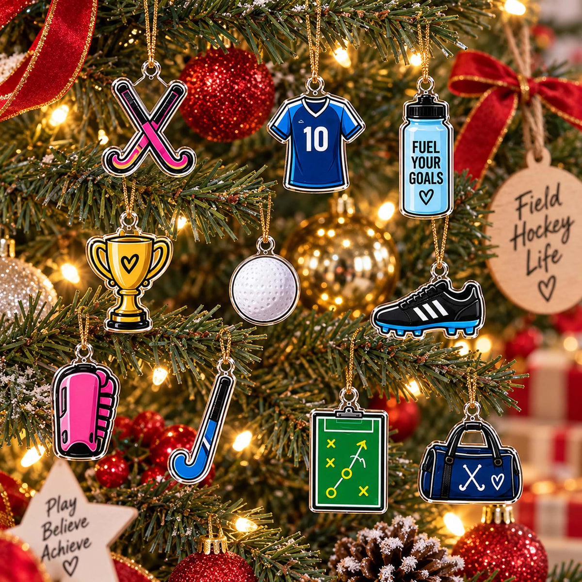 Personalized Field Hockey Advent Calendar 2026, Custom Field Hockey Blind Box, 24 Day Christmas Countdown, Xmas Countdown, Christmas Gifts