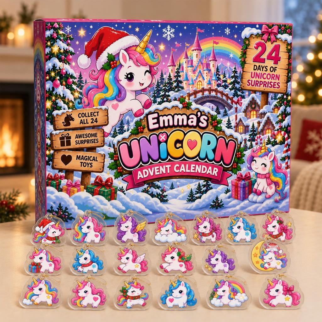 24 Days of Unicorn - Personalized Christmas Advent Calendar
