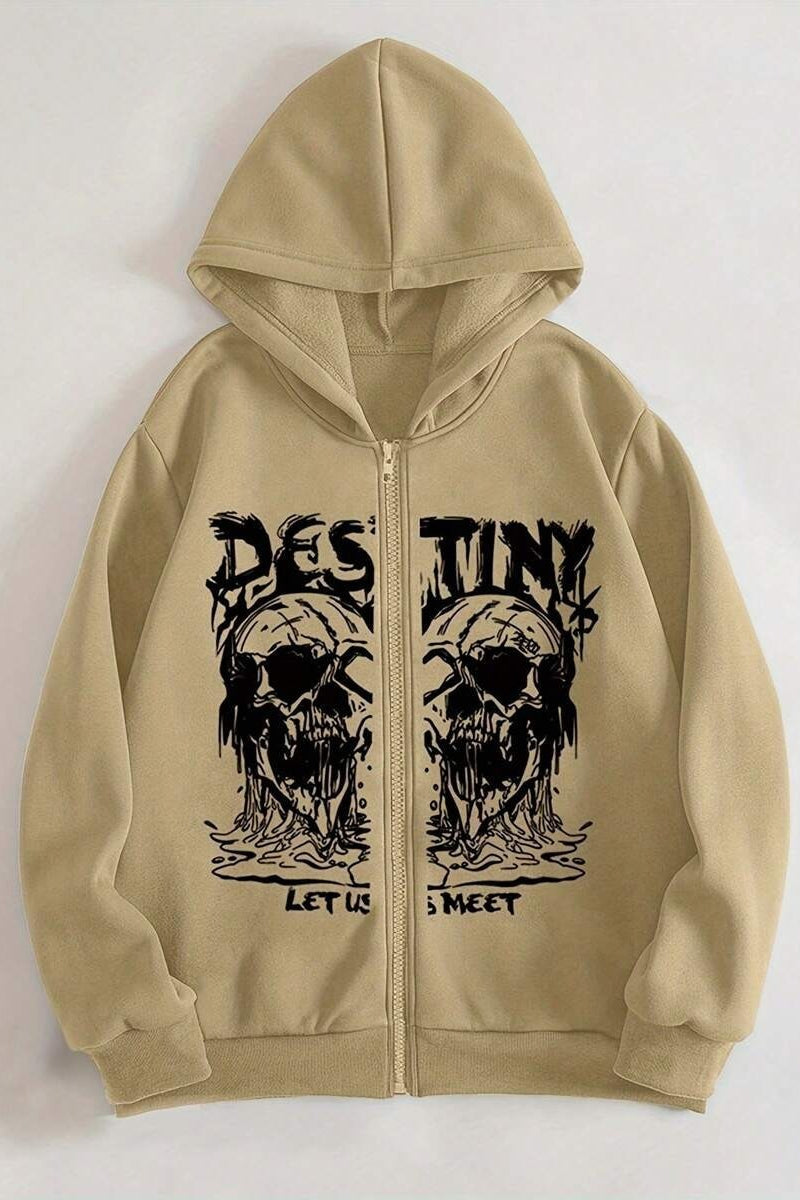 Butterfly Skeleton Zip Hoodie