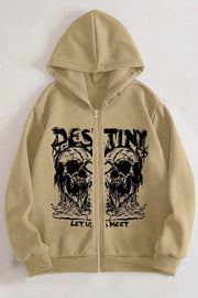 Butterfly Skeleton Zip Hoodie