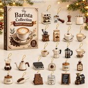 Barista Coffee Craft Advent Calendar 2026 - 24-Day Festive Countdown, Acrylic Charms Blind Box - Gift For Coffee Lovers