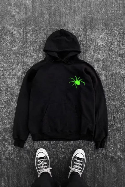 Spider Graphic Heavyweight Pullover Hoodie