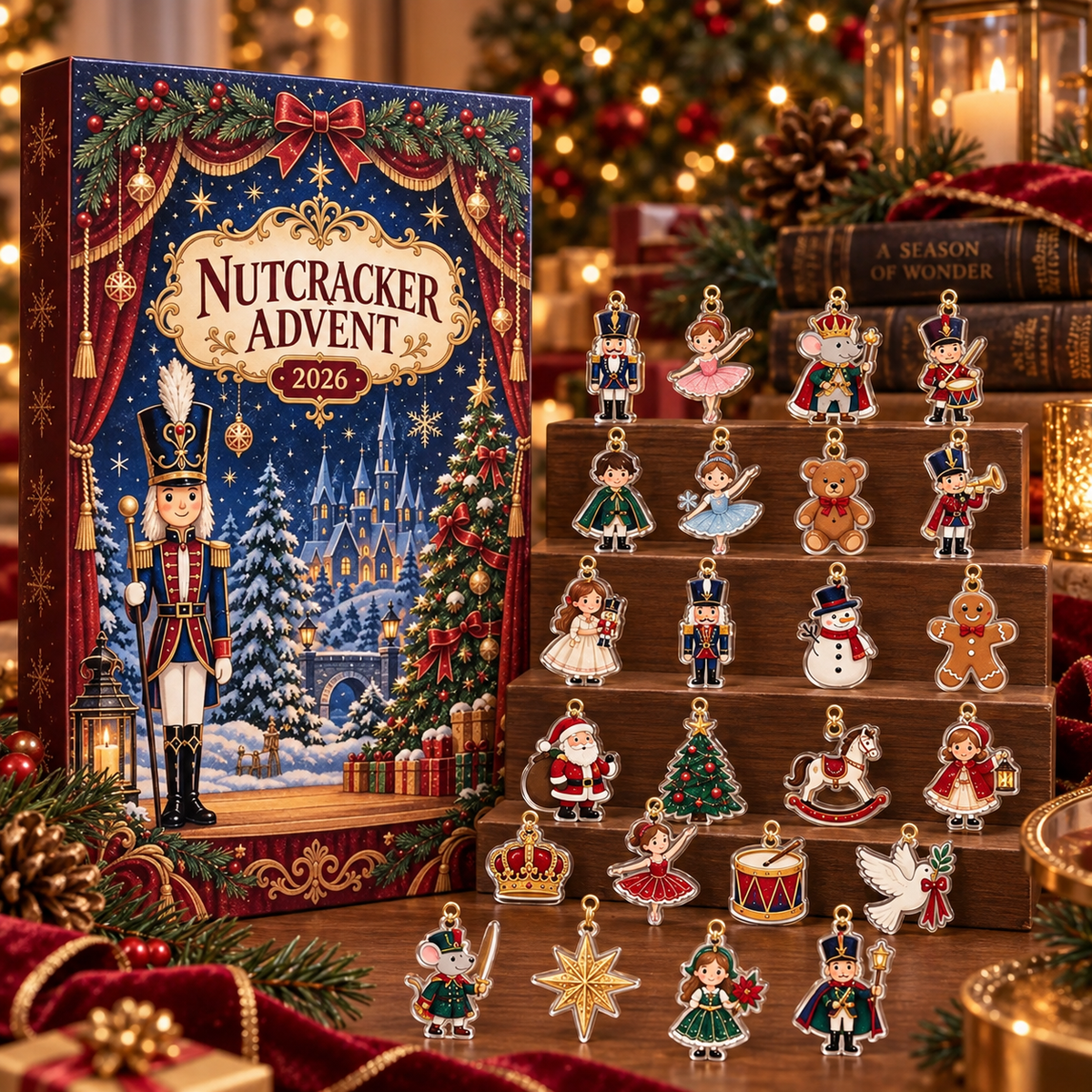 Nutcracker Advent Calendar 2026, Ballet Soldier Ornaments, Festive Xmas Gift