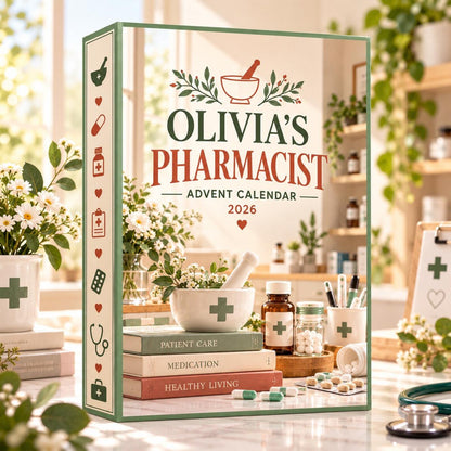Pharmacist Advent Calendar 2026, Medical Christmas Countdown, 24 Healthcare Charms (Blind Box)