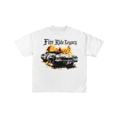 Fire Ride Legacy Vintage Muscle Car Graphic Tee