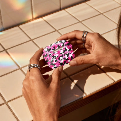 Pink Pixel Digital Camo AirPods Case