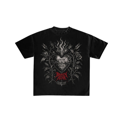 Broken Altar Faith and Decay Gothic Graphic Tee