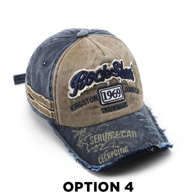 1969 Retro Washed Letter Embroidered Baseball Cap