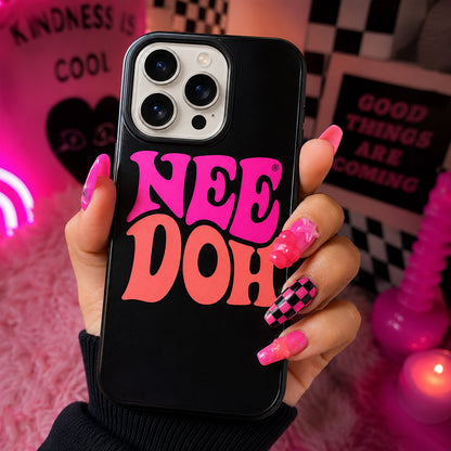 NeeDoh Classic Retro Logo Black Phone Case