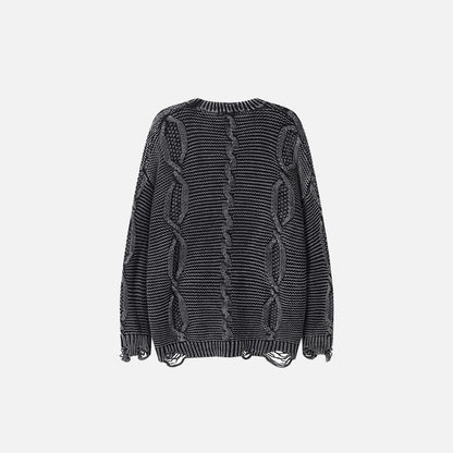 Twisted Cable Knit Sweater