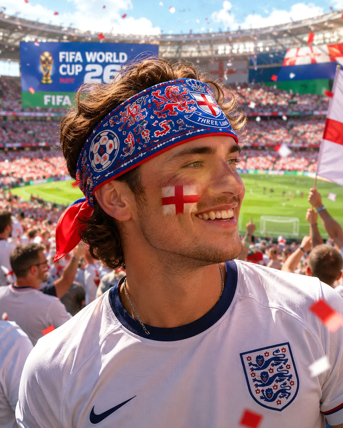 England World Cup Fans Bandana Scarf