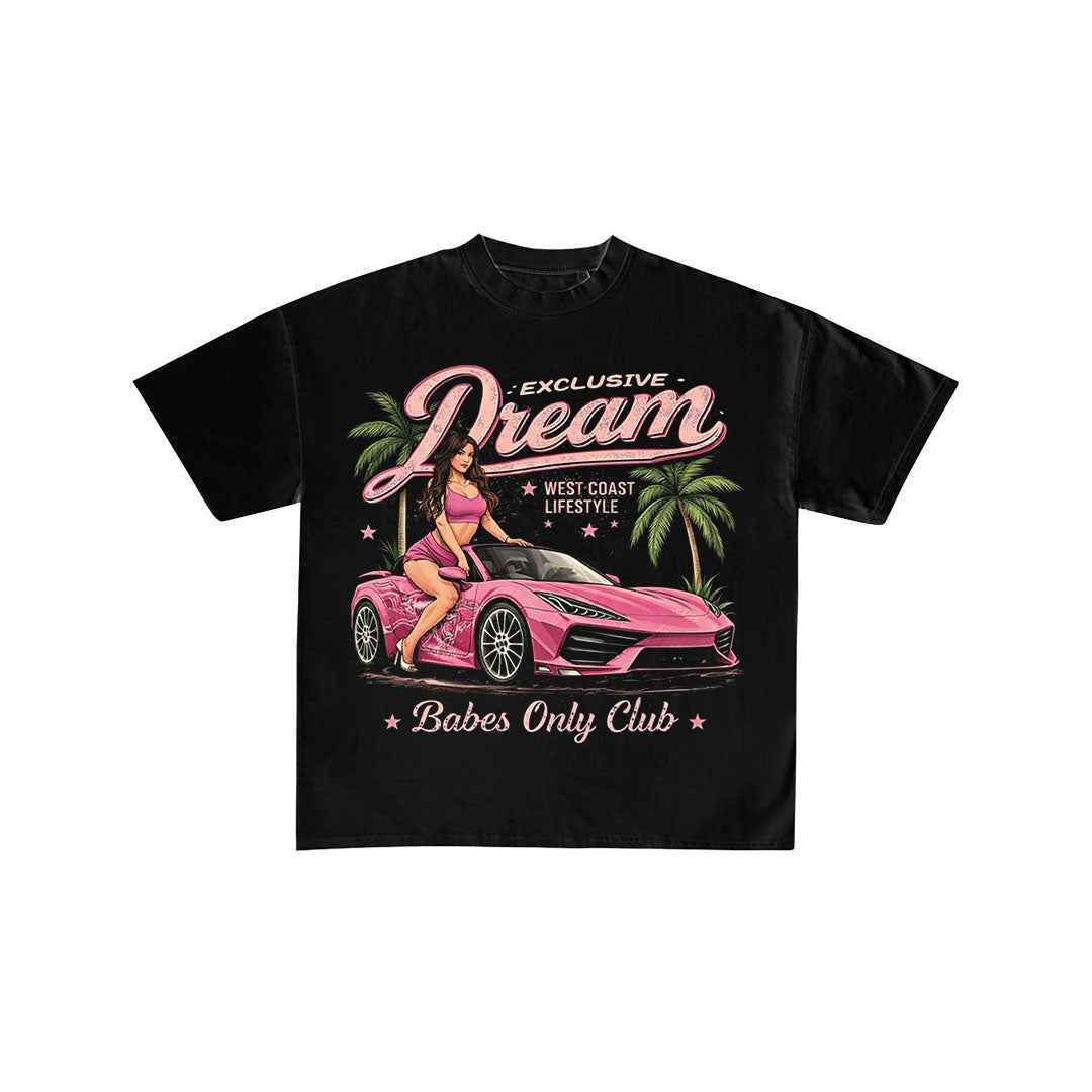 Exclusive Dream West Coast Pink Graphic T-Shirt