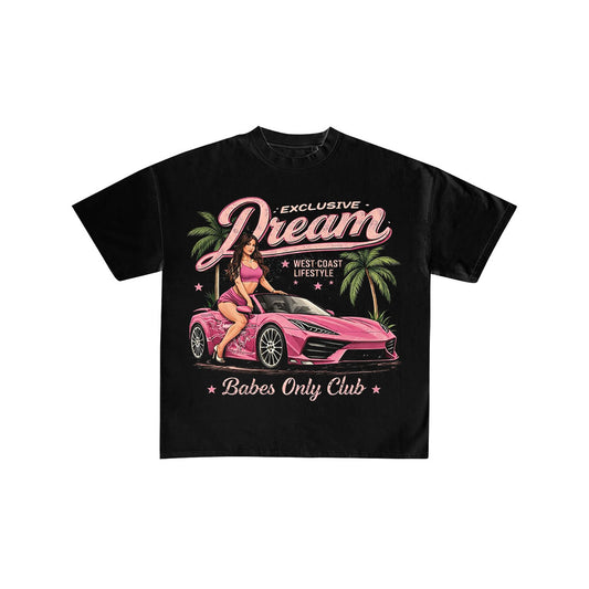 Exclusive Dream West Coast Pink Graphic T-Shirt
