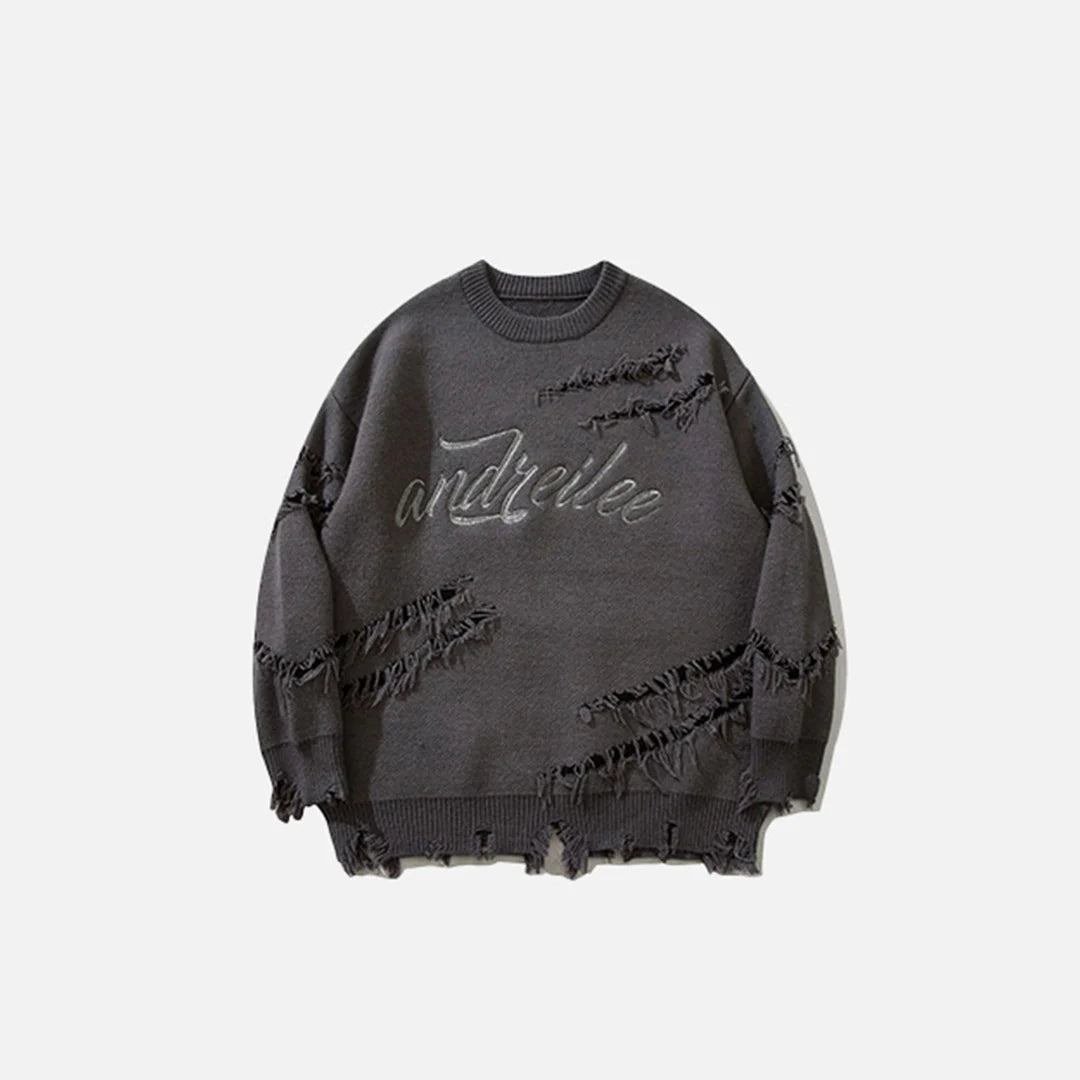 Ripped Artisan Sweater