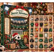 Soccer Advent Calendar, Christmas Blind Box, 24 Day Soccer Countdown, Personalized Name, Football Fan Gift for Kids 2026