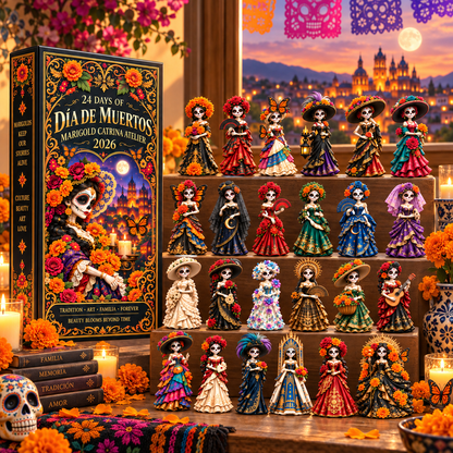 24 Days of Day of the Dead Marigold Catrina Atelier - Advent Calendar 2026