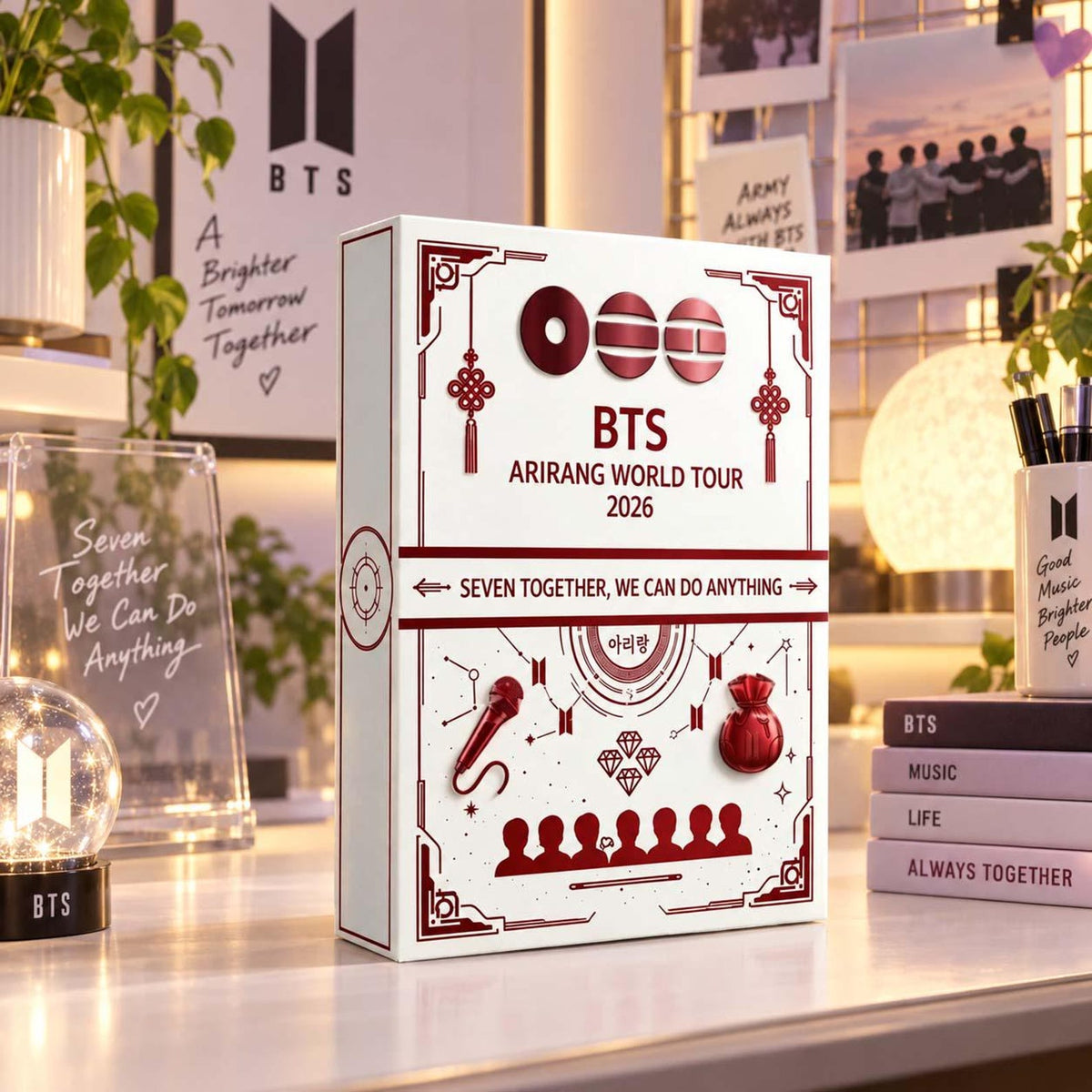 BTS World Tour 2026 Advent Calendar, Arirang 24 Day Blind Box, Kpop Charm Countdown Gift Set, Fan Collectible Christmas Gift