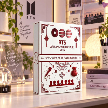 BTS World Tour 2026 Advent Calendar, Arirang 24 Day Blind Box, Kpop Charm Countdown Gift Set, Fan Collectible Christmas Gift