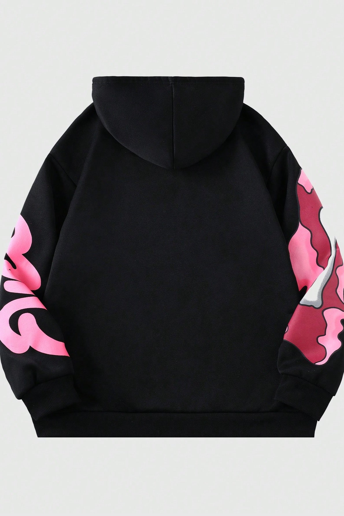 Pink Ribcage Graphic Pullover Hoodie
