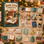 Book Lover Essentials Advent Calendar 2026 - 24-Day Festive Countdown, Acrylic Charms Blind Box - Gift For Reading Lovers