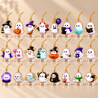 2026 Halloween Adventure Advent Calendar – 24 Days of Spooky Surprises with Acrylic Ghost Charms, Haunted House Countdown Box & Fun Halloween Gift for Kids