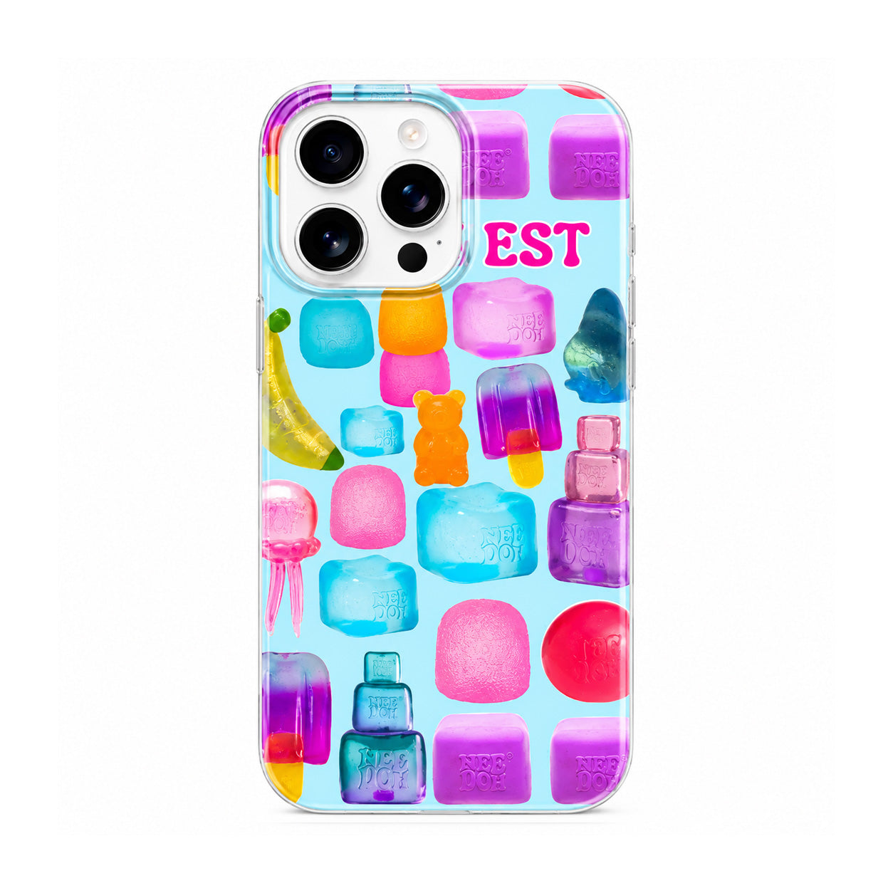 NeeDoh Cute Squish Cubes Light Blue Phone Case