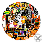 50 Pcs Halloween Graffiti Waterproof Sticker