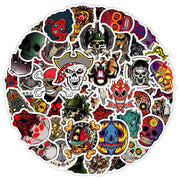 50 Pcs Skull Graffiti Stickers