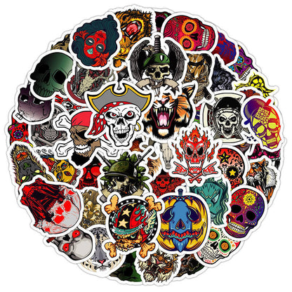50 Pcs Skull Graffiti Stickers