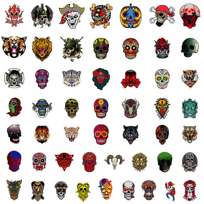 50 Pcs Skull Graffiti Stickers