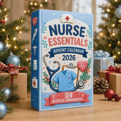 Nurse Essentials Advent Calendar 2026 - 24-Day Festive Countdown, Acrylic Charms Blind Box - Gift For Nurses