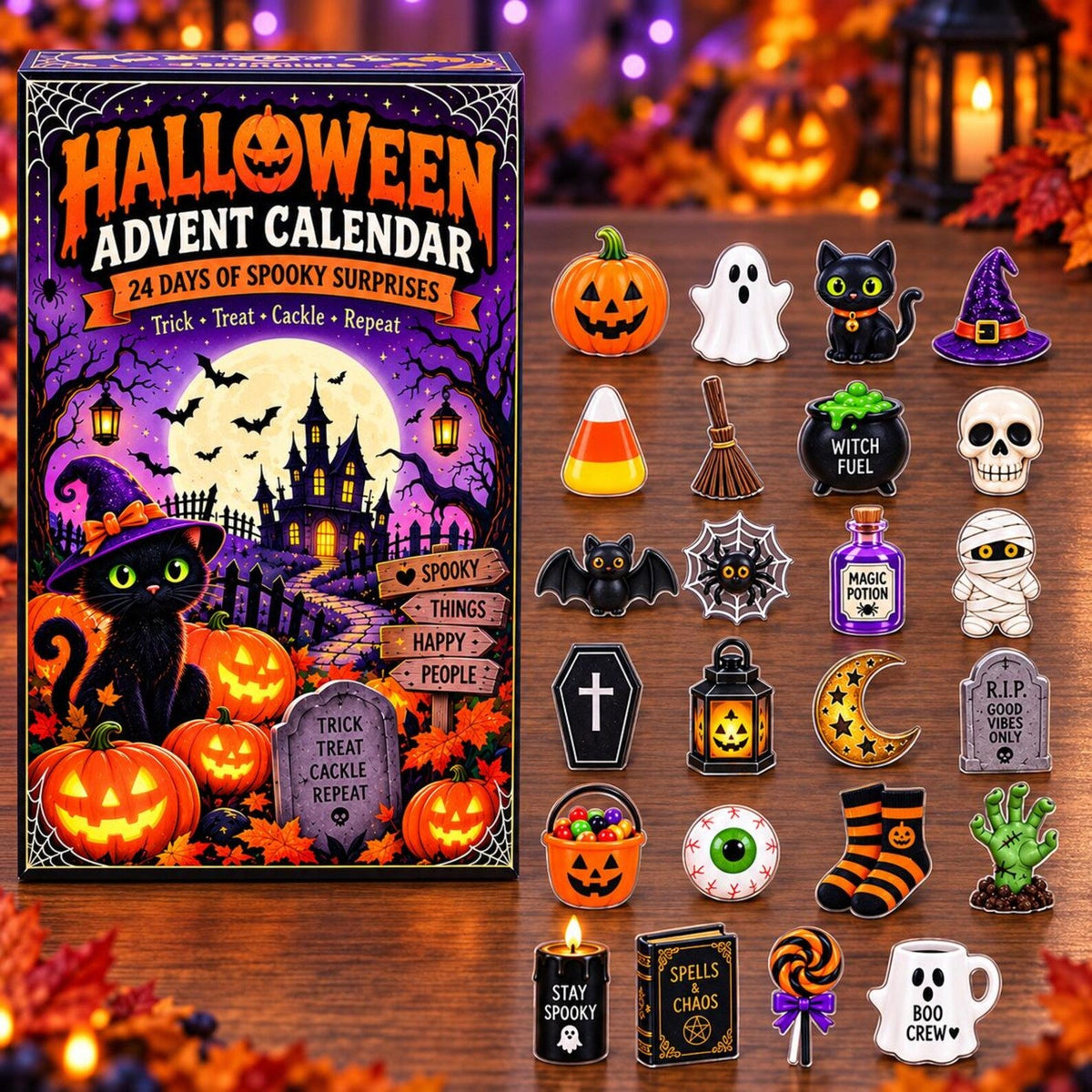 Halloween Advent Calendar, Spooky Countdown Blind Box, Halloween Countdown Gift, Halloween Gift