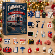 Paramedic Life Saver Advent Calendar 2026 - 24-Day Festive Countdown, Acrylic Charms Blind Box - Gift For Nurse Lovers