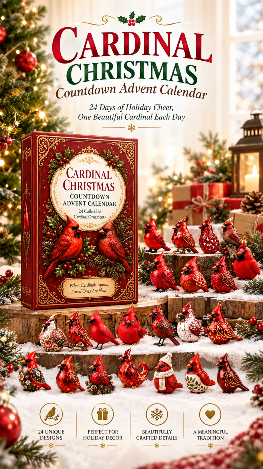 Cardinal Christmas 24-Day Countdown Calendar – Limited Anniversary Edition